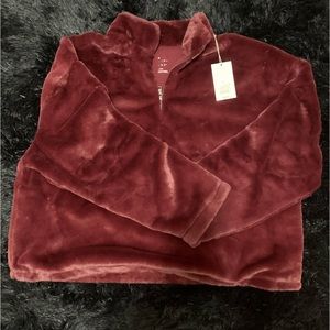 A New Day Burgundy zip up jacket